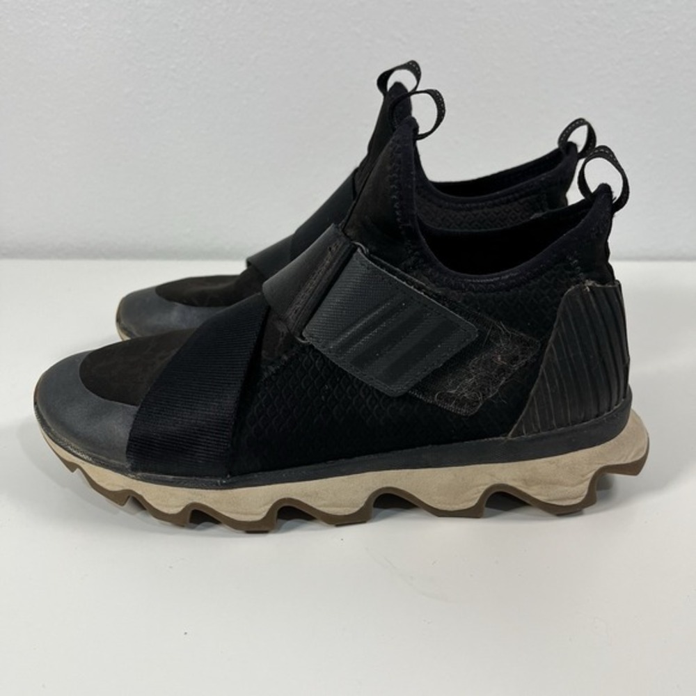 Sorel Women's Kinetic Sneak Slip-On Black Sneaker Shoes, Size US 7 Used